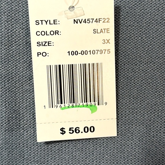 NWT Napa Valley Slate Blue Cardigan in Size 3X - Picture 10 of 11